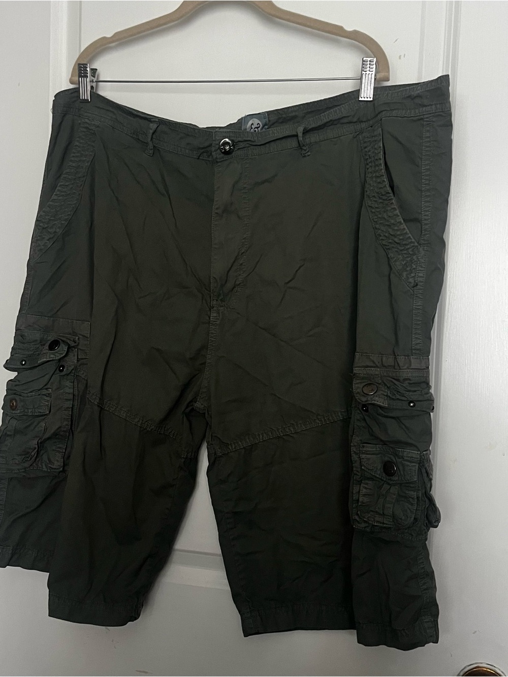 Olive Green Cargo Shorts